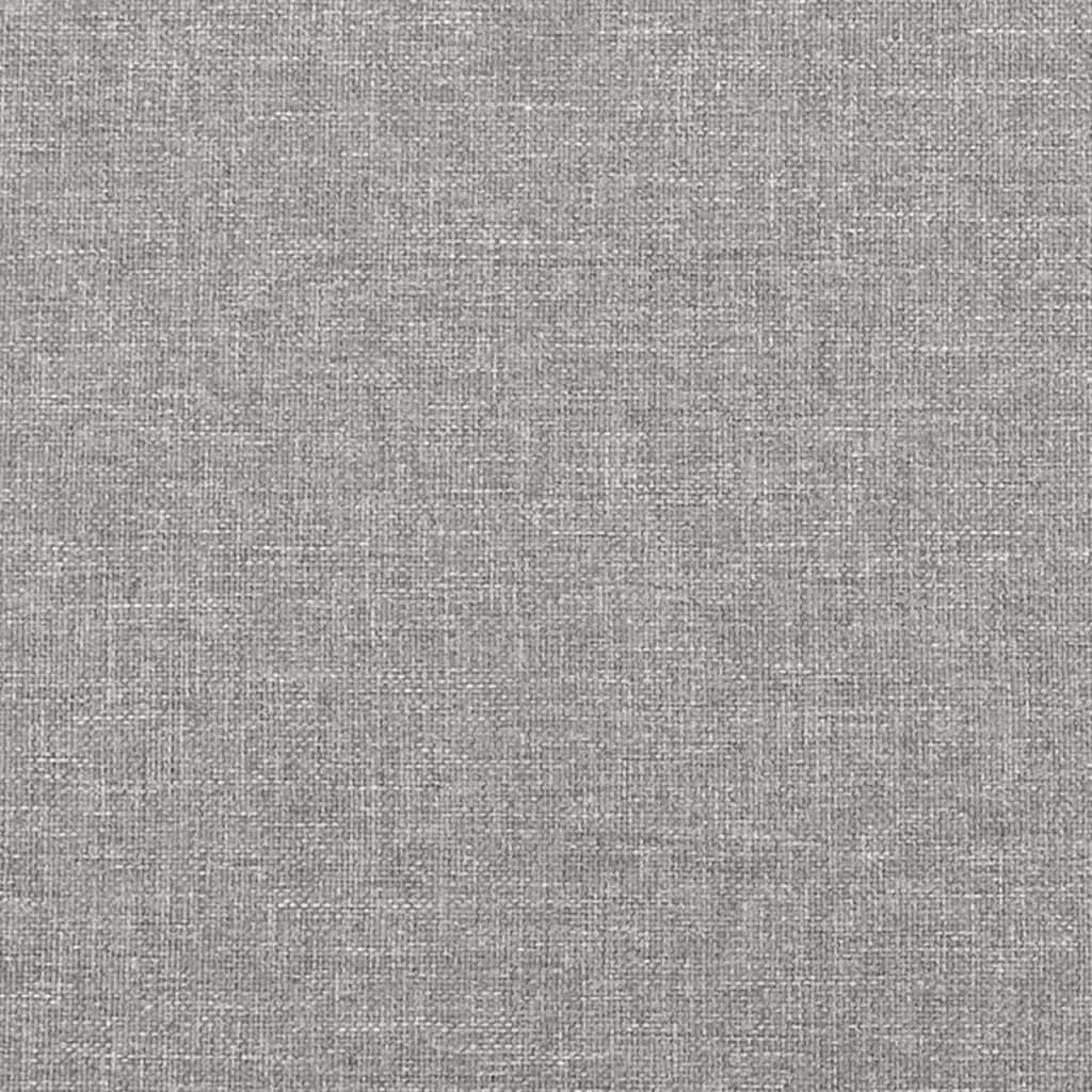 Sengegavle 2 stk. 90x5x78/88 cm stof lysegrå