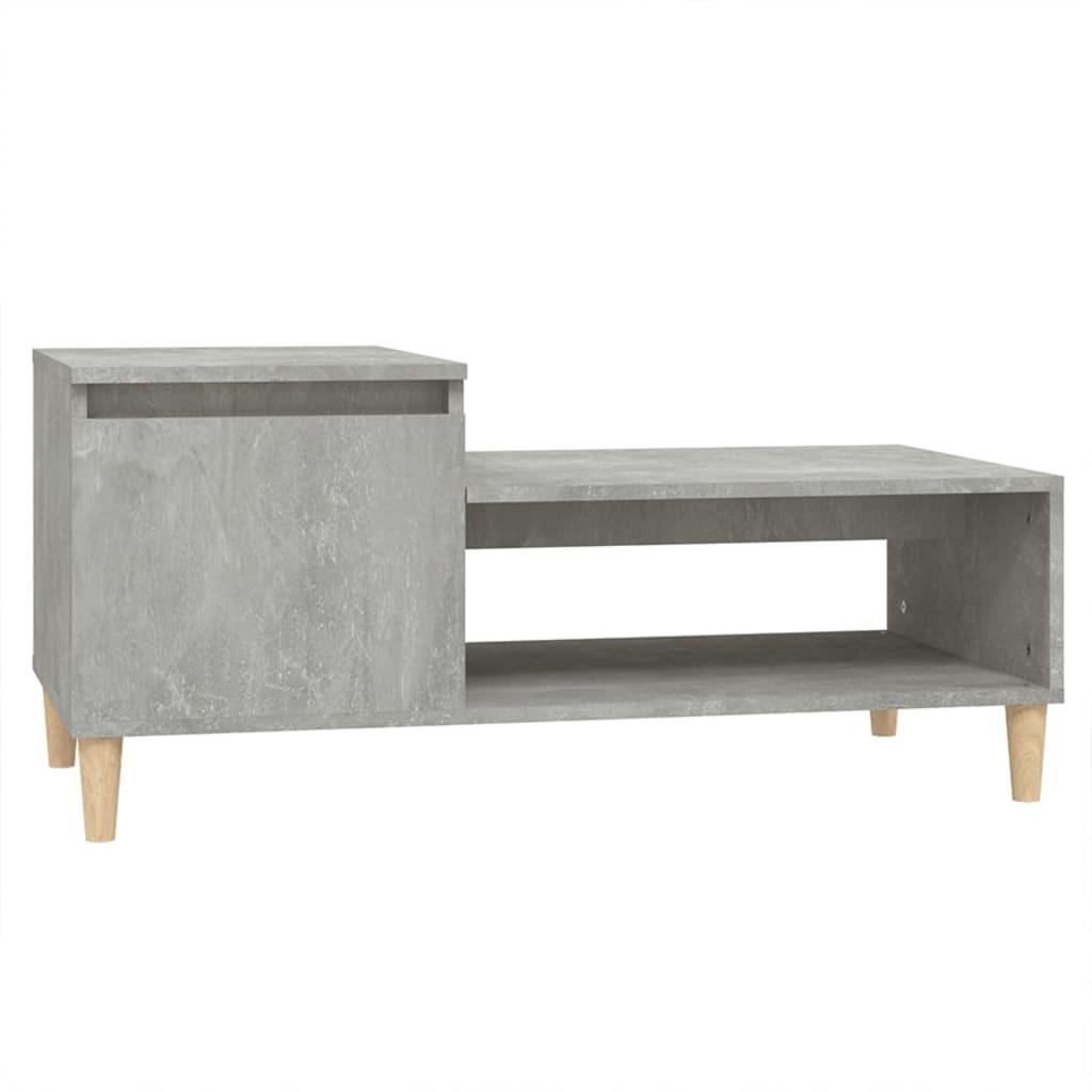 Sofabord 100x50x45 cm konstrueret træ betongrå