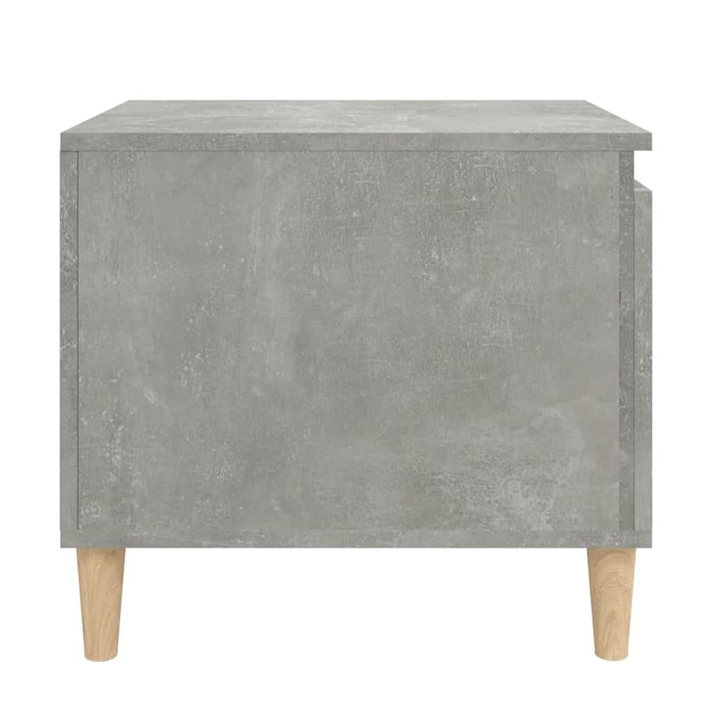 Sofabord 100x50x45 cm konstrueret træ betongrå