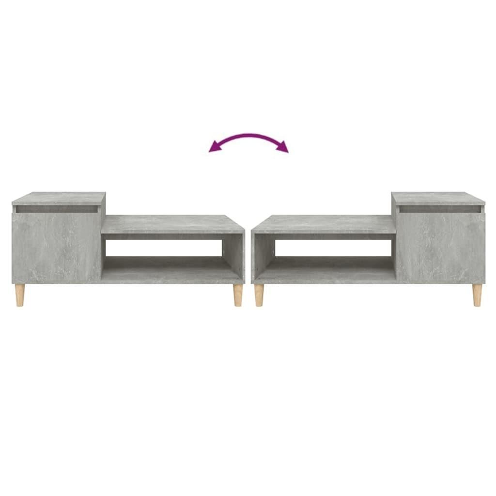 Sofabord 100x50x45 cm konstrueret træ betongrå