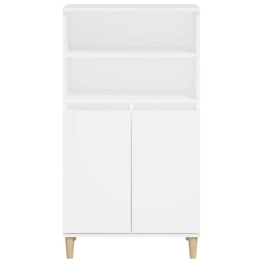 Skab 60x36x110 cm konstrueret træ hvid