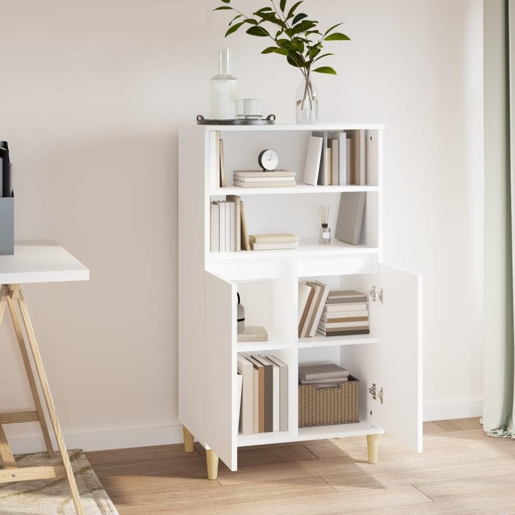 Skab 60x36x110 cm konstrueret træ hvid