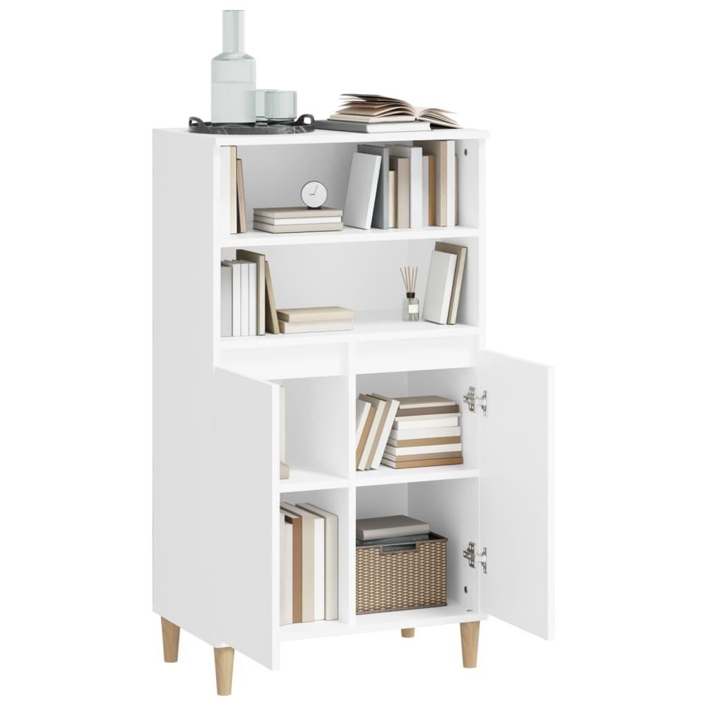 Skab 60x36x110 cm konstrueret træ hvid