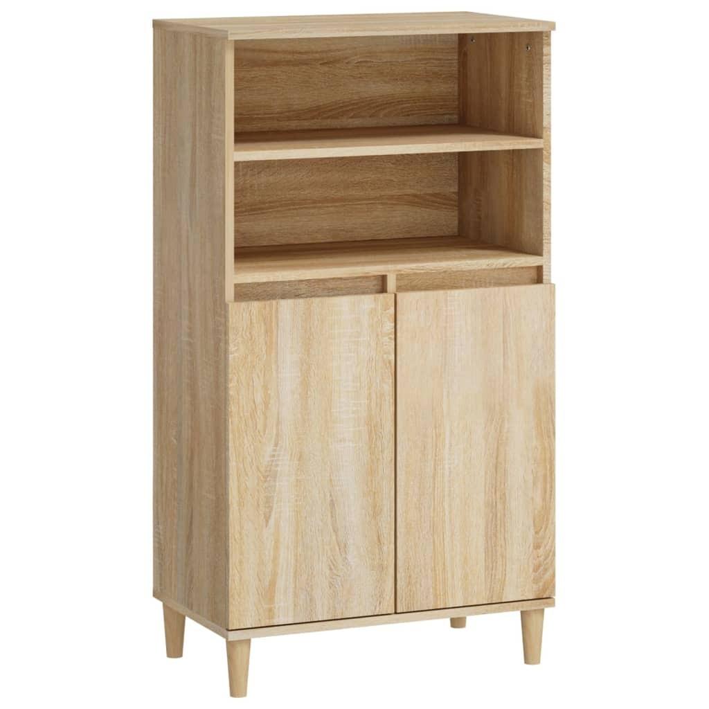 Skab 60x36x110 cm konstrueret træ Sonoma-eg