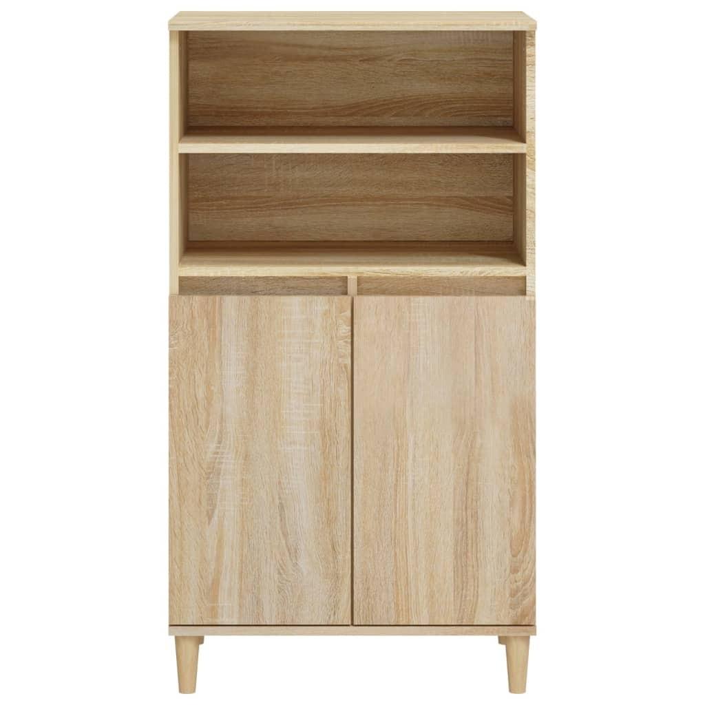 Skab 60x36x110 cm konstrueret træ Sonoma-eg