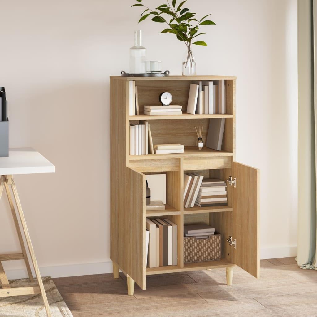 Skab 60x36x110 cm konstrueret træ Sonoma-eg