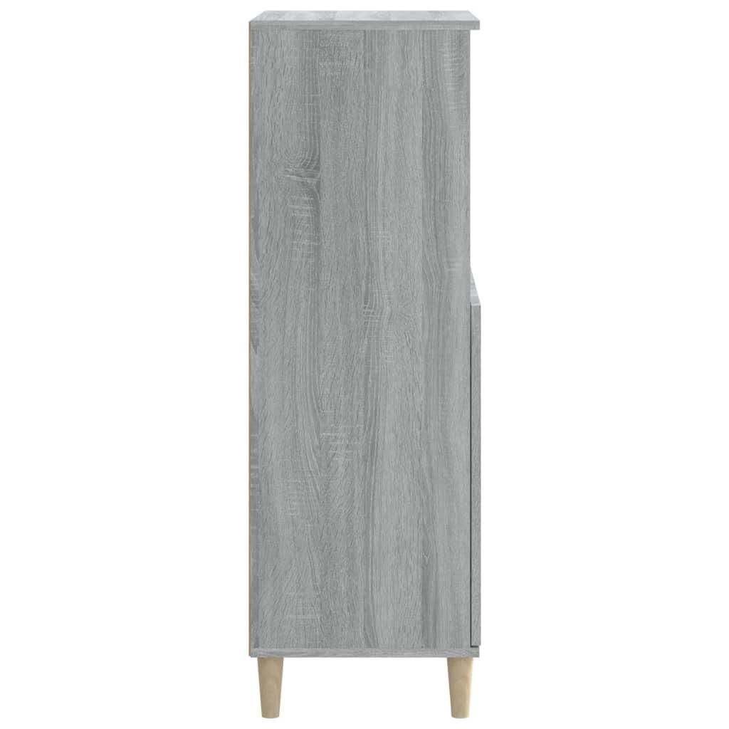 Skab 60x36x110 cm konstrueret træ Grå sonoma-eg