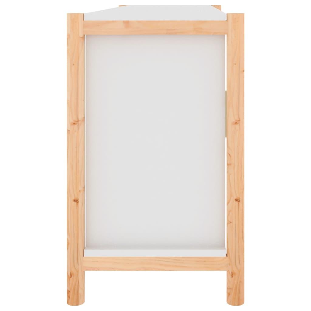 Skænk 107x38x60 cm konstrueret træ hvid