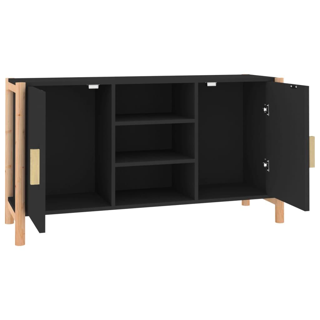 Skænk 107x38x60cm konstrueret træ sort