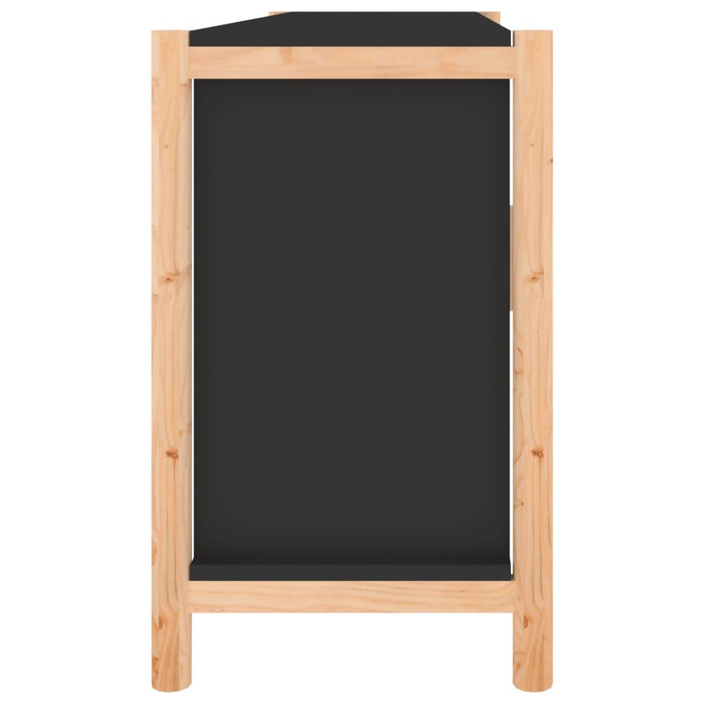 Skænk 107x38x60cm konstrueret træ sort