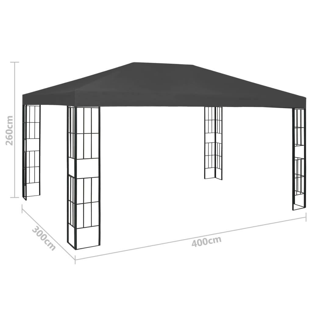 Pavillon 3x4 m antracitgrå