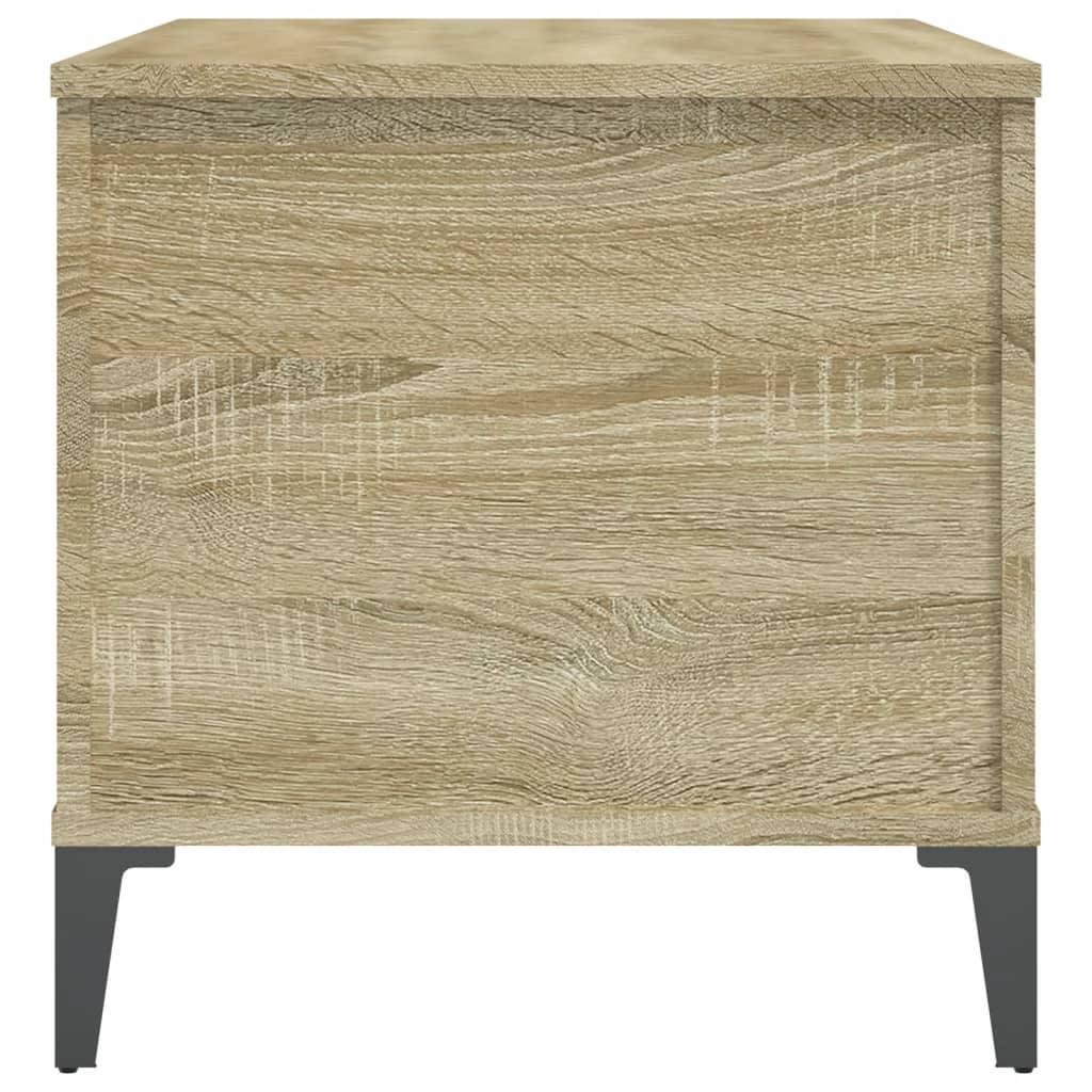 Sofabord 90x44,5x45 cm konstrueret træ sonoma-eg