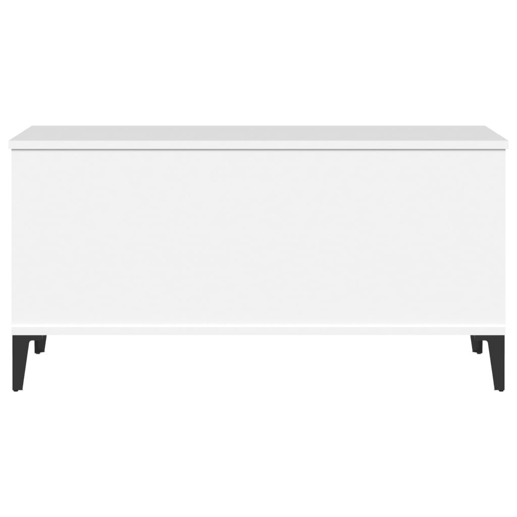 Sofabord 90x44,5x45 cm konstrueret træ hvid