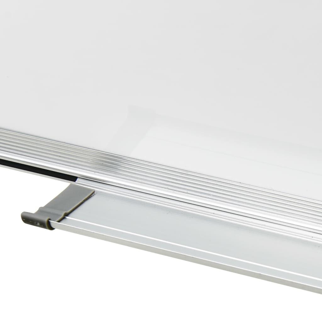 Magnetisk whiteboard 90x60 cm stål hvid