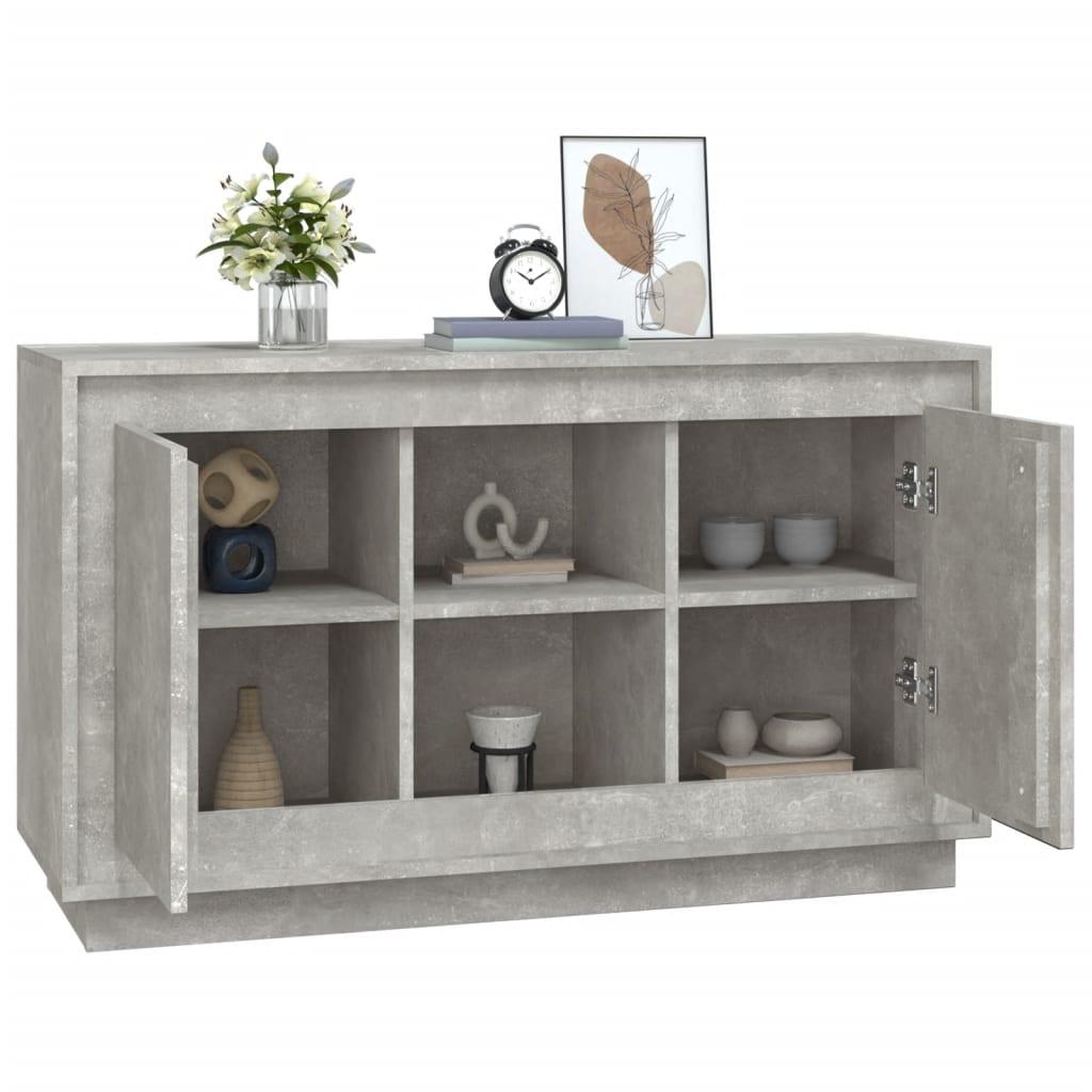 Skænk 102x35x60 cm konstrueret træ betongrå