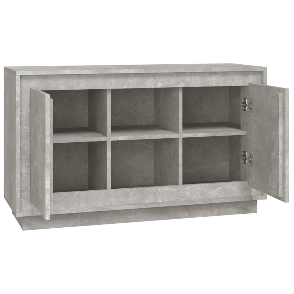 Skænk 102x35x60 cm konstrueret træ betongrå