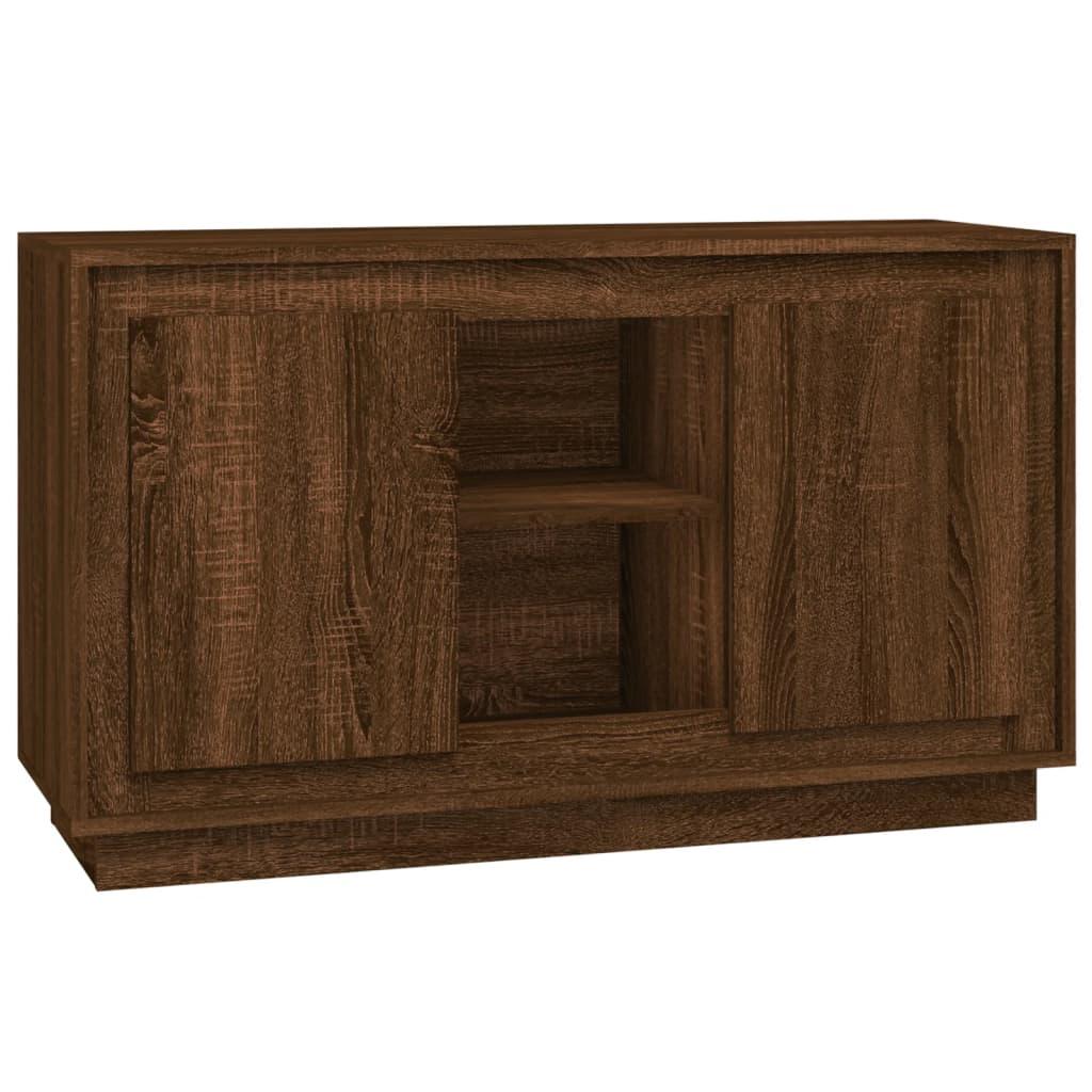 Skænk 102x35x60 cm konstrueret træ brun egetræsfarve