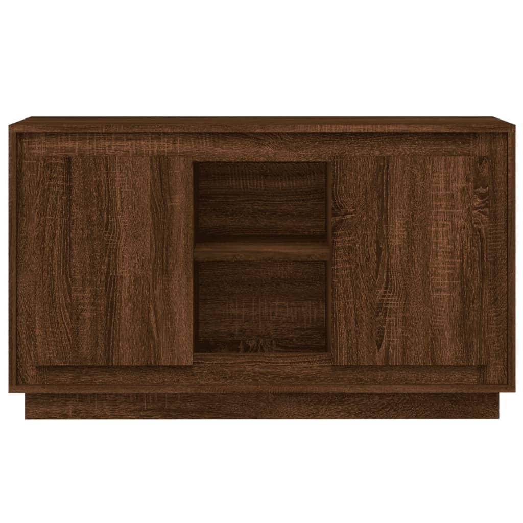 Skænk 102x35x60 cm konstrueret træ brun egetræsfarve