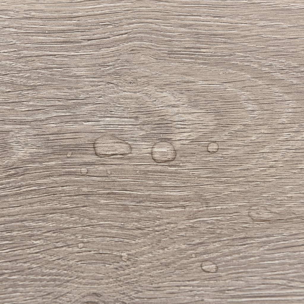 Selvklæbende gulvbrædder 55 stk. 5,11 m² PVC gråbrun