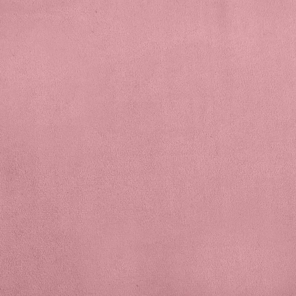Sofa til børn 70x45x30 cm fløjl lyserød