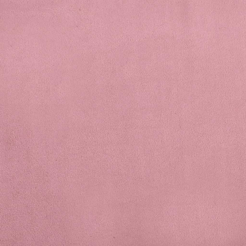Sofa til børn 70x45x33 cm velour lyserød