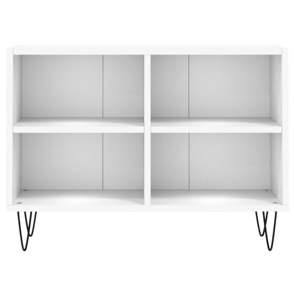 Tv-bord 69,5x30x50 cm konstrueret træ hvid