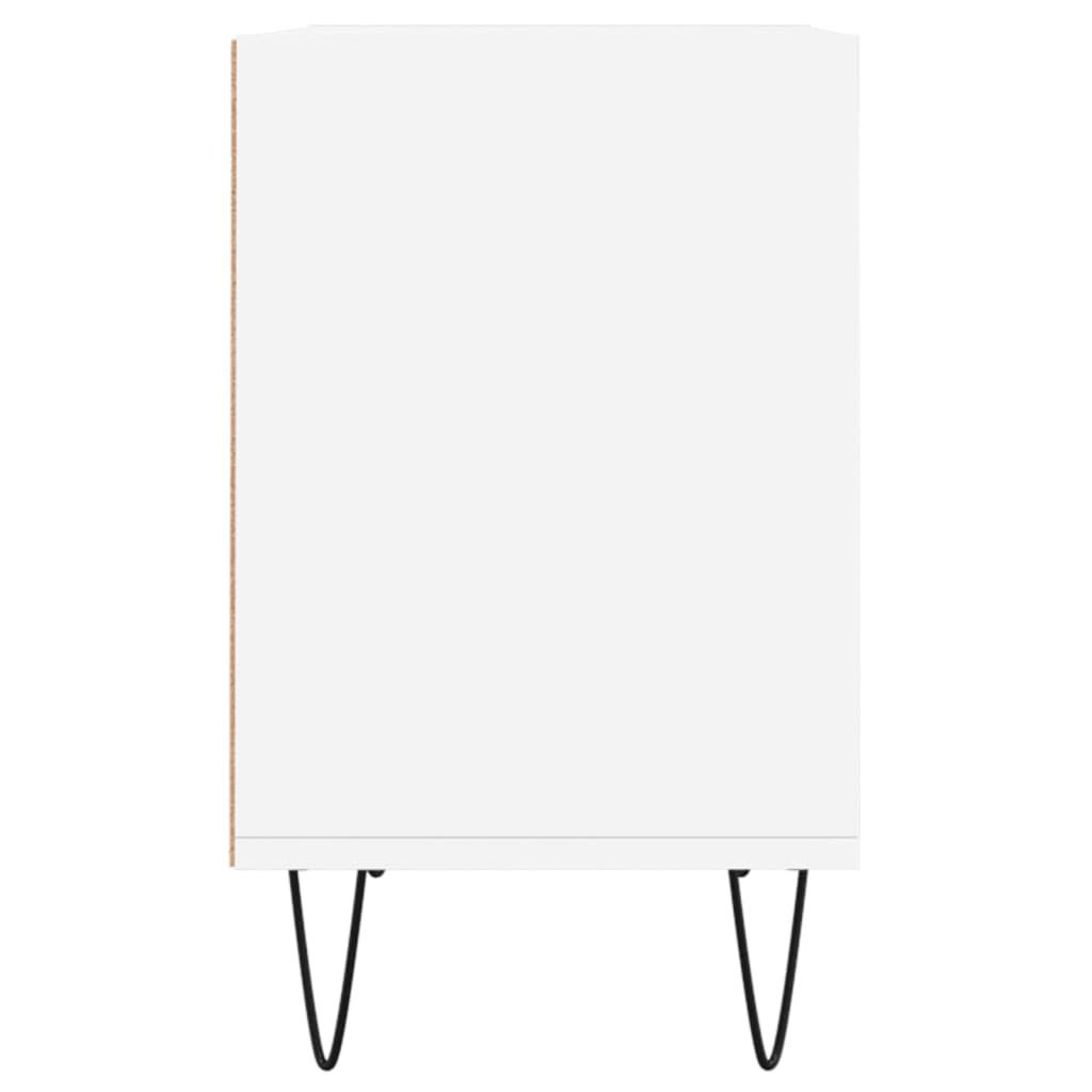 Tv-bord 69,5x30x50 cm konstrueret træ hvid