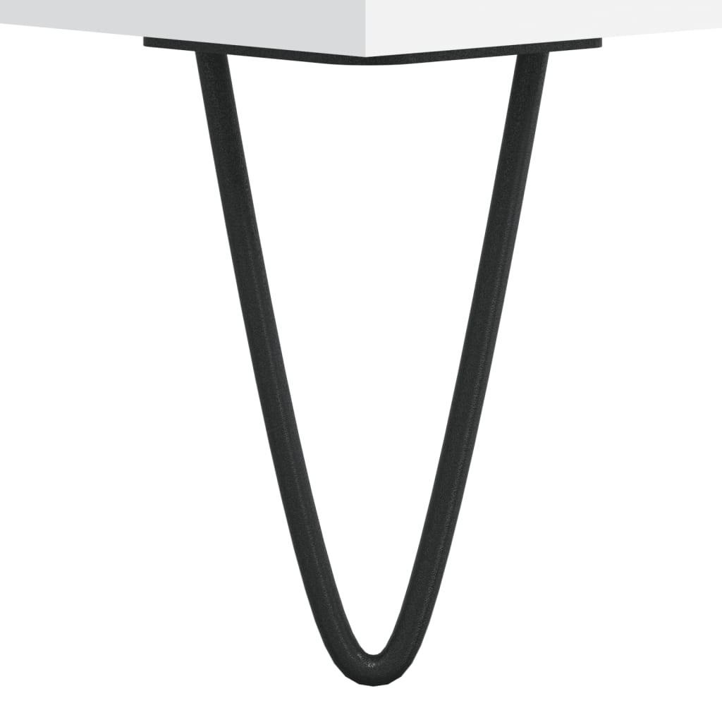 Tv-bord 69,5x30x50 cm konstrueret træ hvid