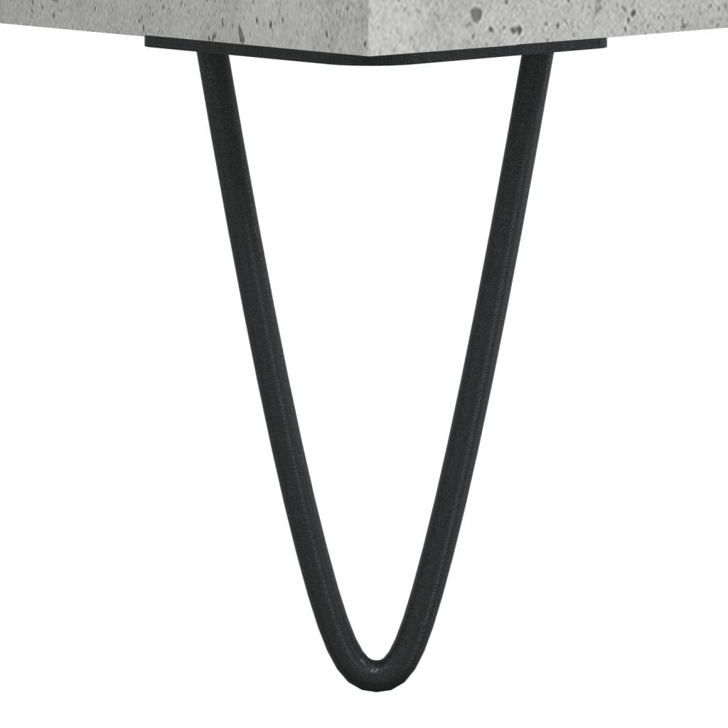 Tv-bord 69,5x30x50 cm konstrueret træ betongrå