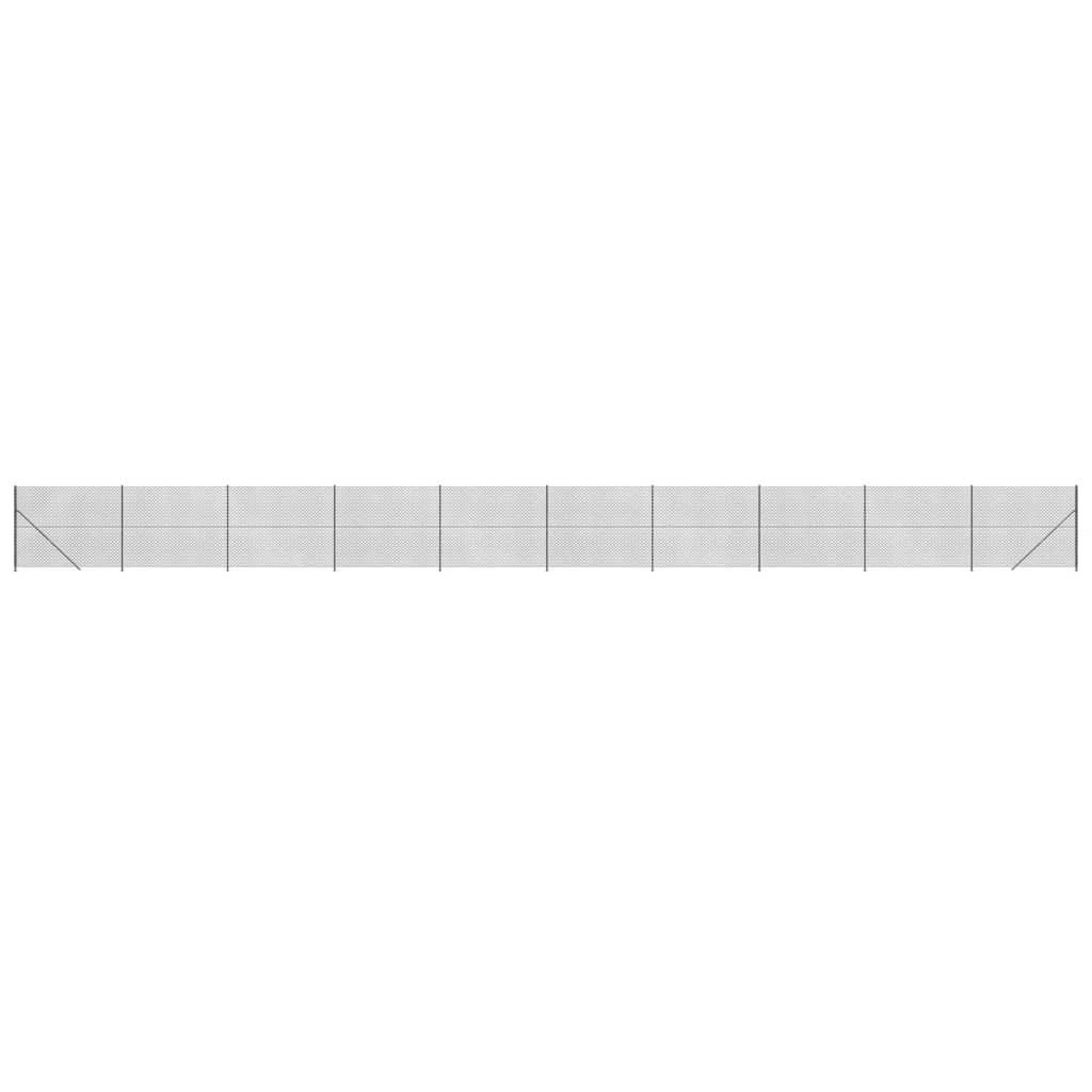 Trådhegn med flange 2,2x25 m antracitgrå