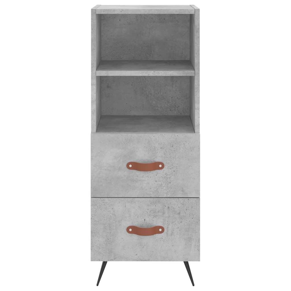 Skænk 34,5x34x90 cm konstrueret træ betongrå