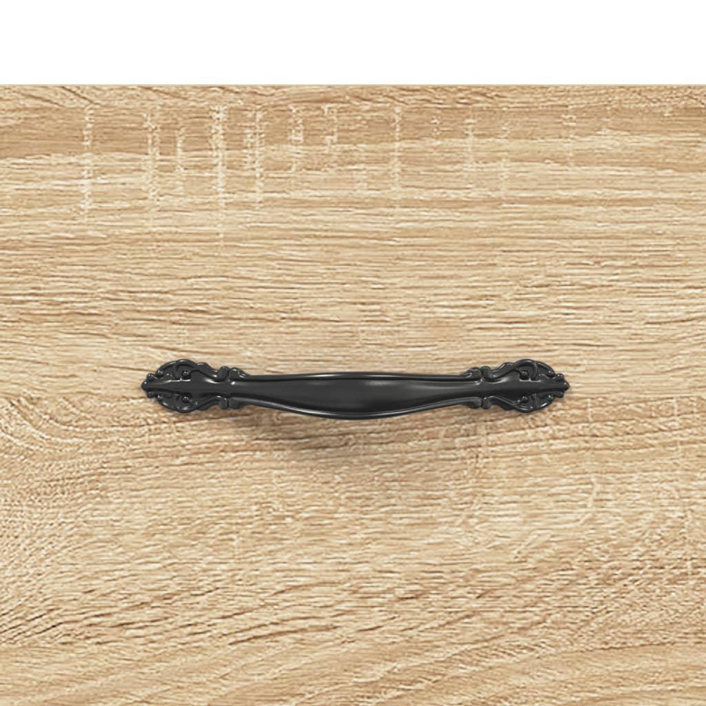 Skænk 34,5x34x90 cm konstrueret træ sonoma-eg