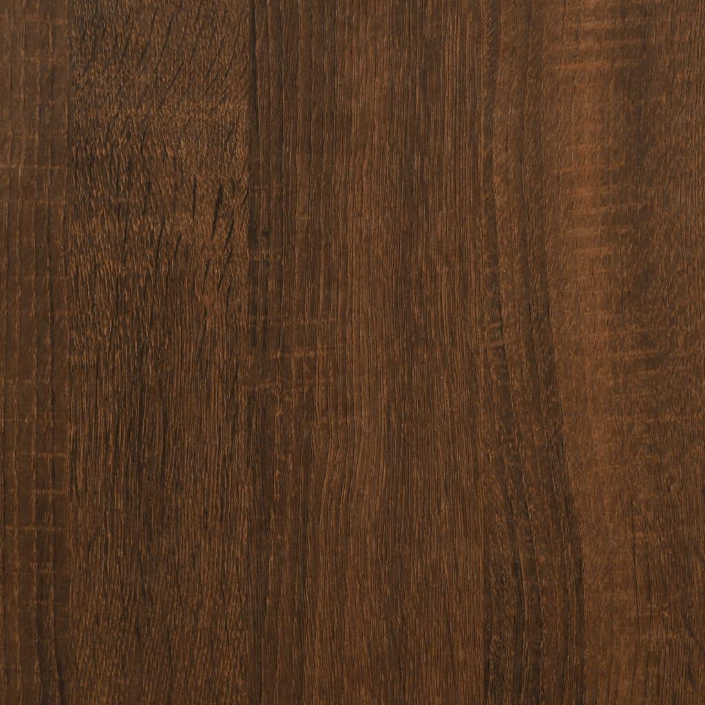 Skænk 34,5x34x90 cm konstrueret træ brun egetræsfarve