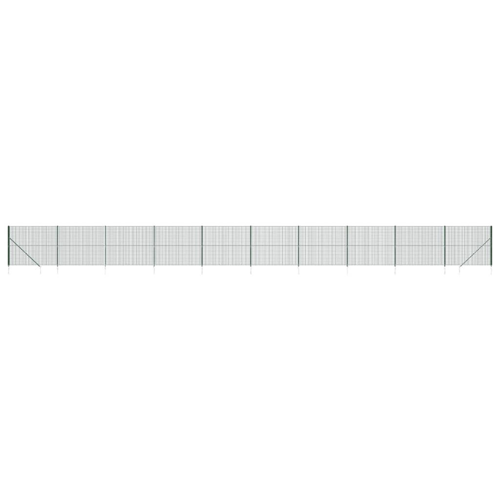 Trådhegn med jordspyd 1,8x25 m grøn
