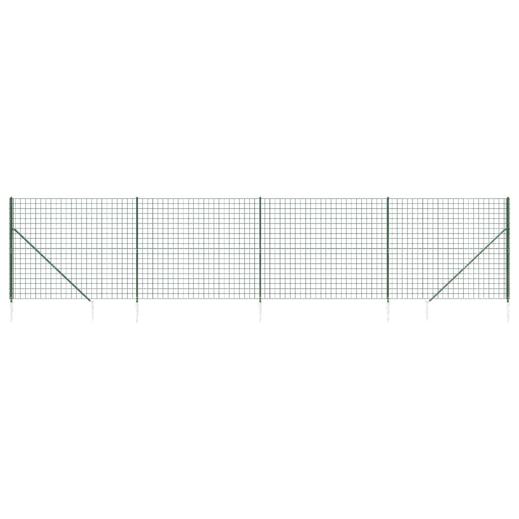 Trådhegn med jordspyd 2,2x10 m grøn