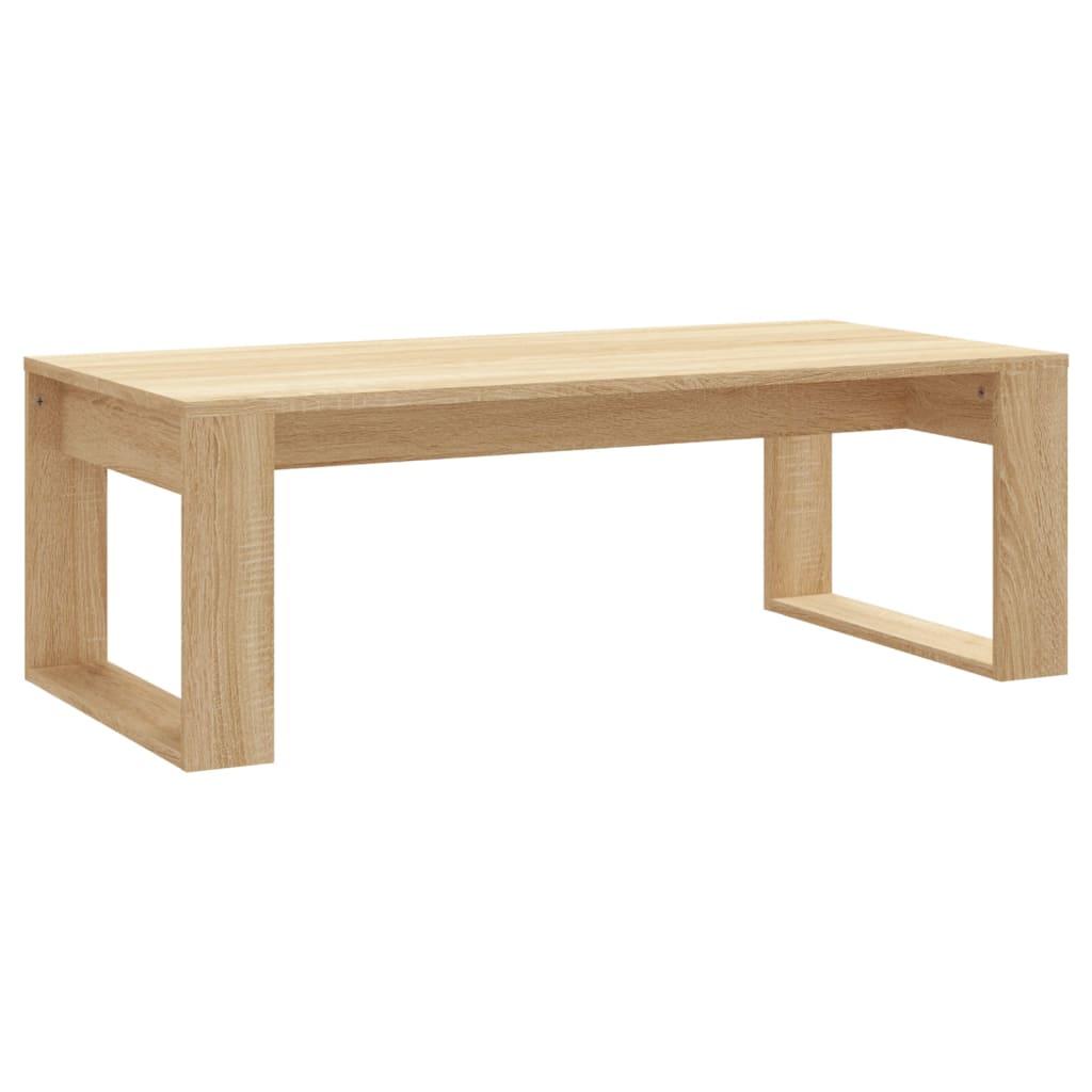 Sofabord 102x50x35 cm konstrueret træ sonoma-eg