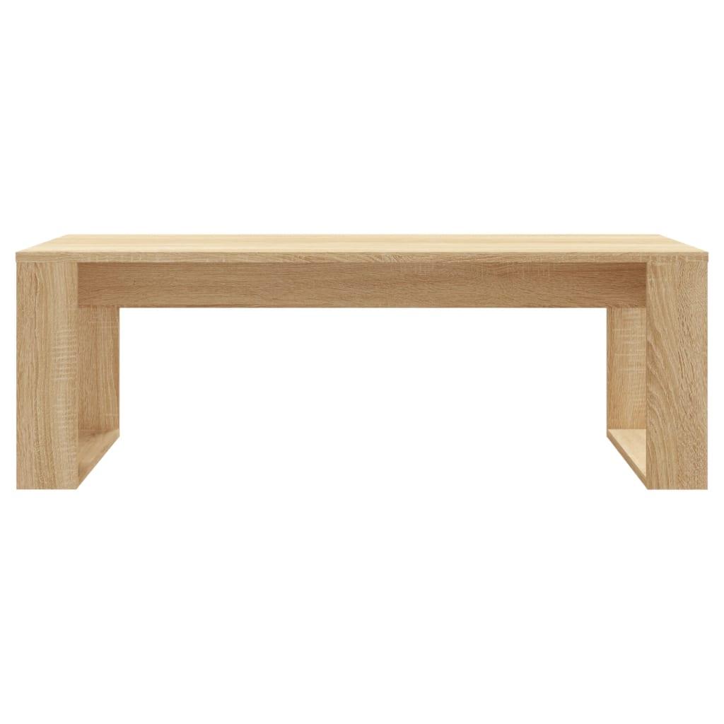 Sofabord 102x50x35 cm konstrueret træ sonoma-eg