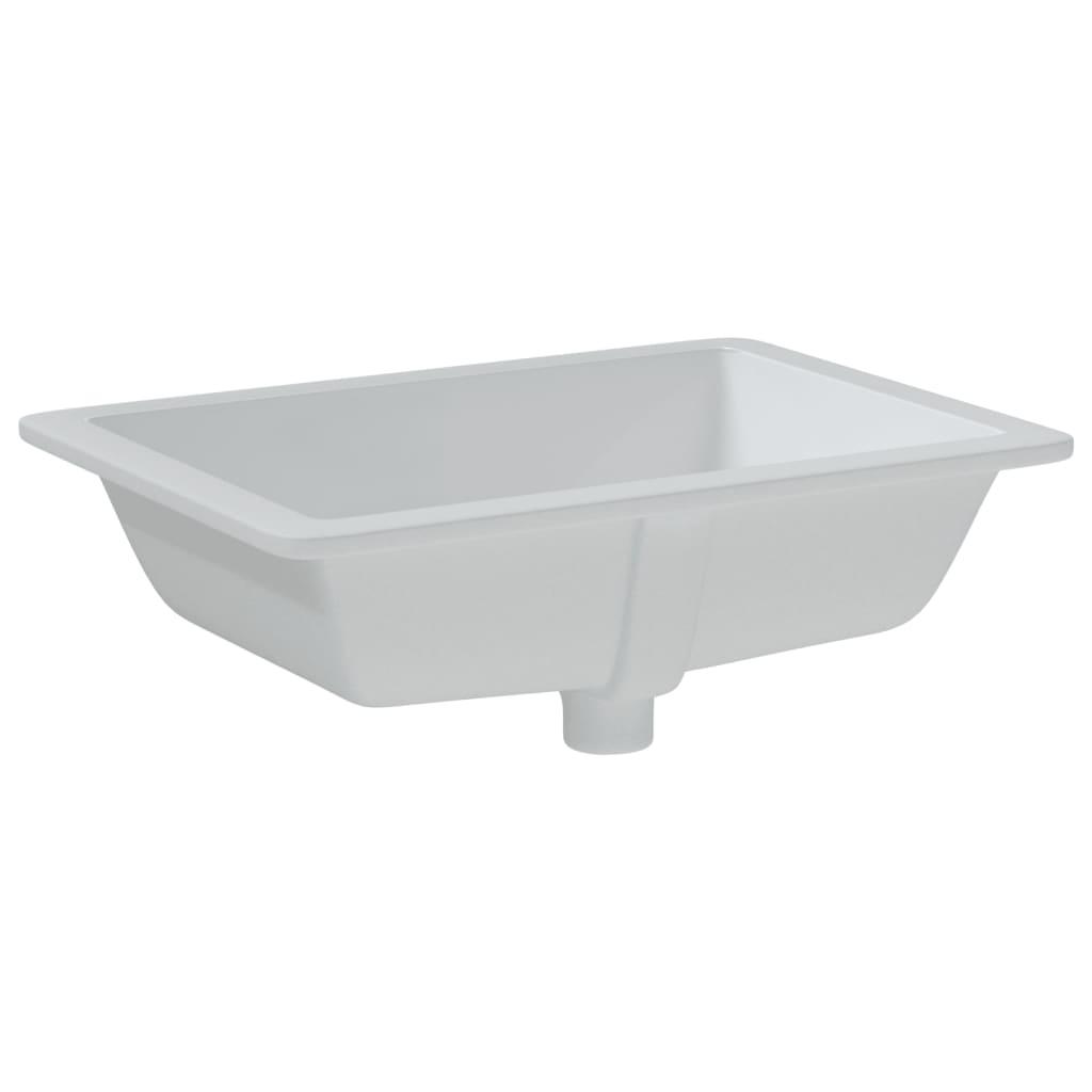Badeværelsesvask 50,5x40x18,5 cm rektangulær keramisk hvid