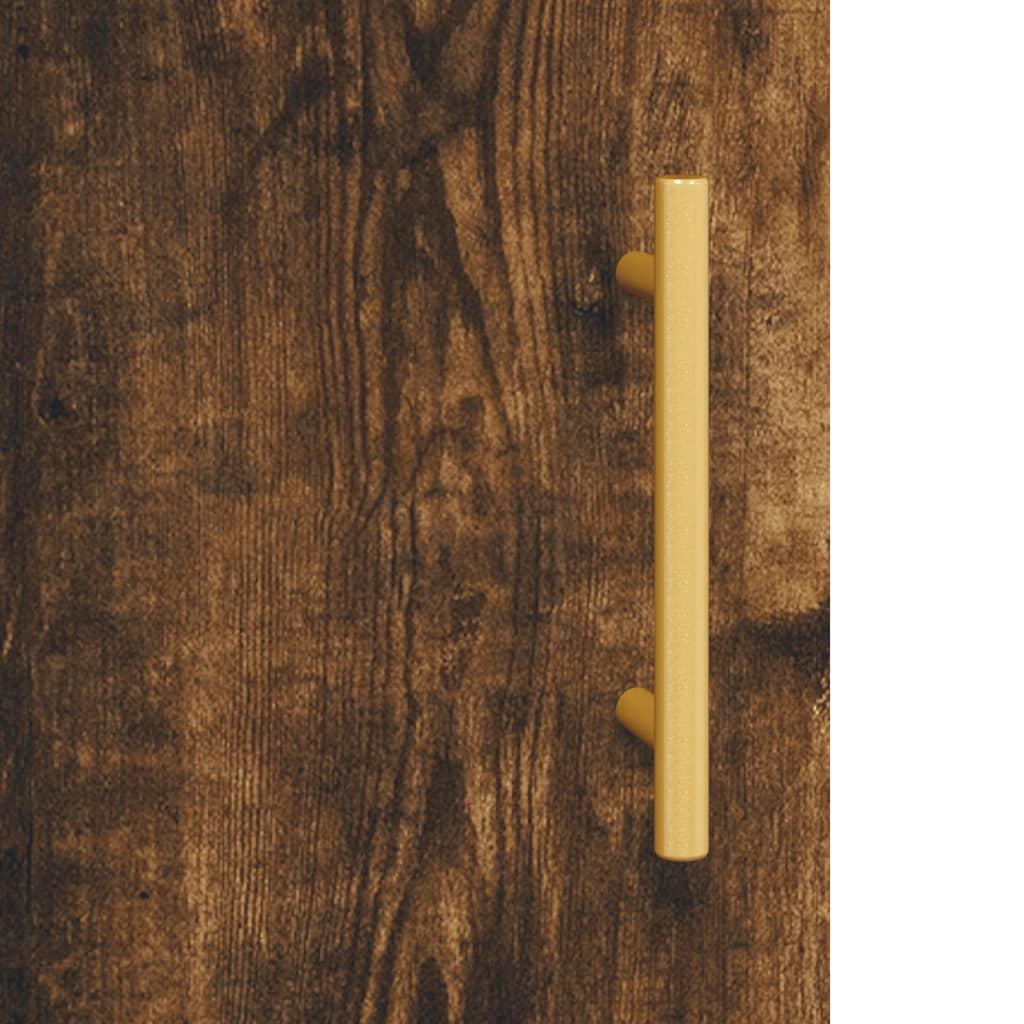 Skænk 100x36x60 cm konstrueret træ røget egetræsfarve