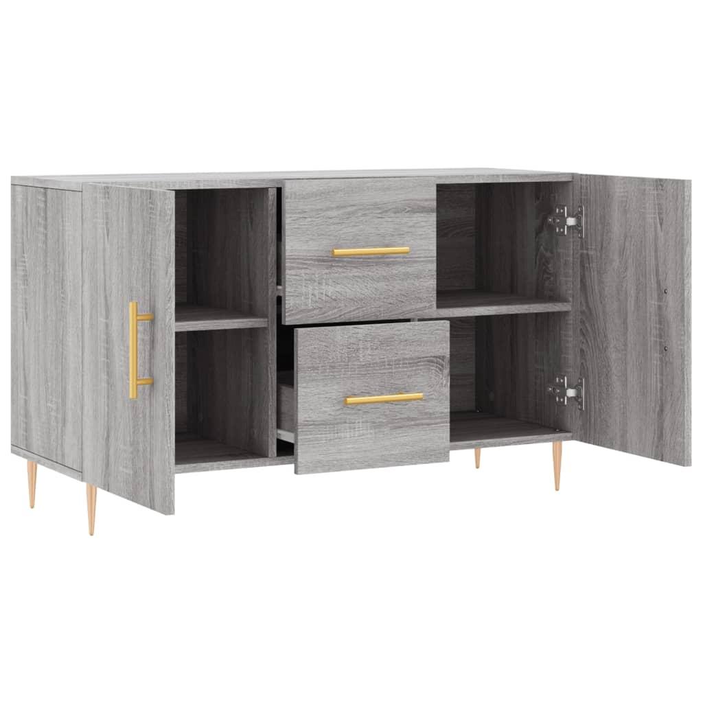 Skænk 100x36x60 cm konstrueret træ grå sonoma-eg