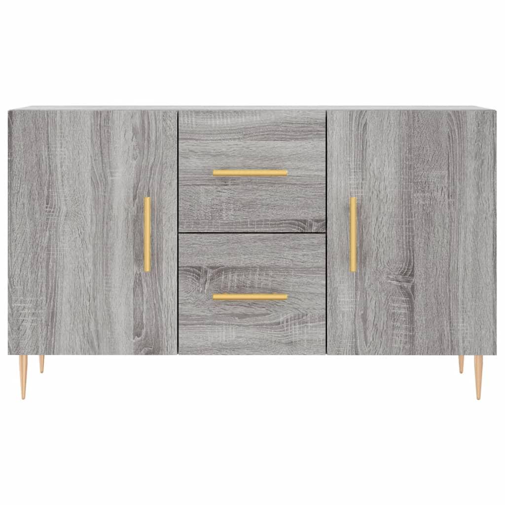 Skænk 100x36x60 cm konstrueret træ grå sonoma-eg