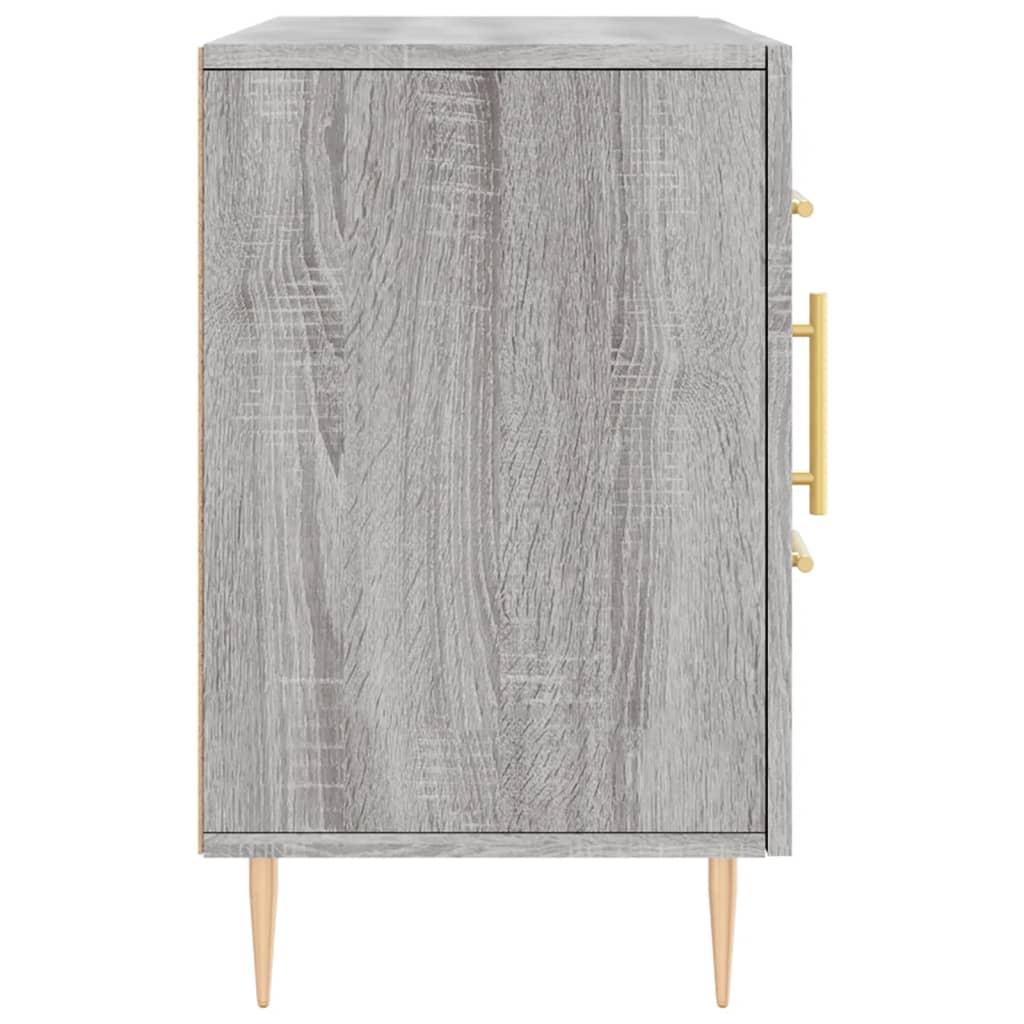 Skænk 100x36x60 cm konstrueret træ grå sonoma-eg