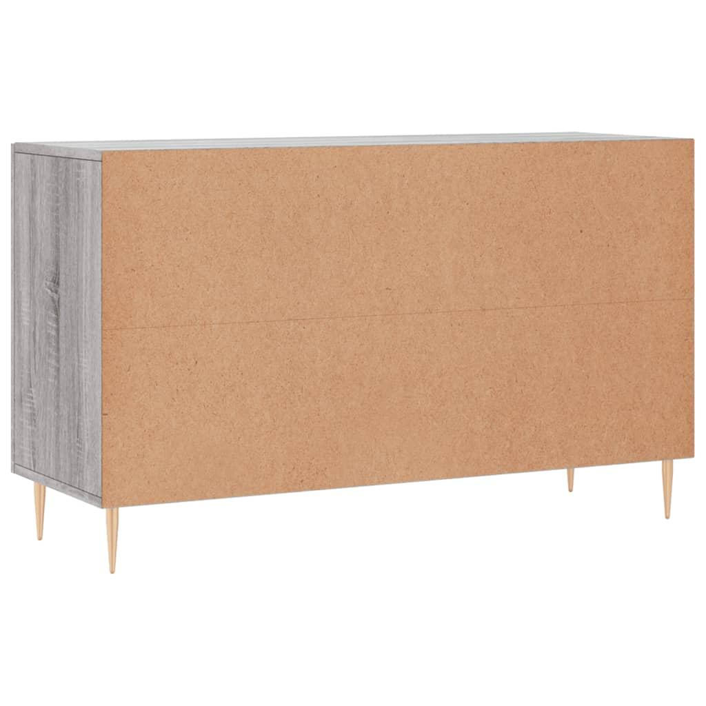 Skænk 100x36x60 cm konstrueret træ grå sonoma-eg