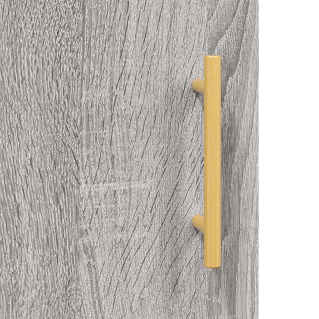 Skænk 100x36x60 cm konstrueret træ grå sonoma-eg