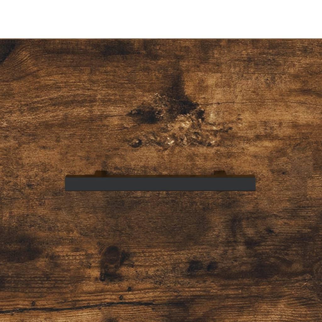 Skænk 34,5x34x90 cm konstrueret træ røget egetræsfarve