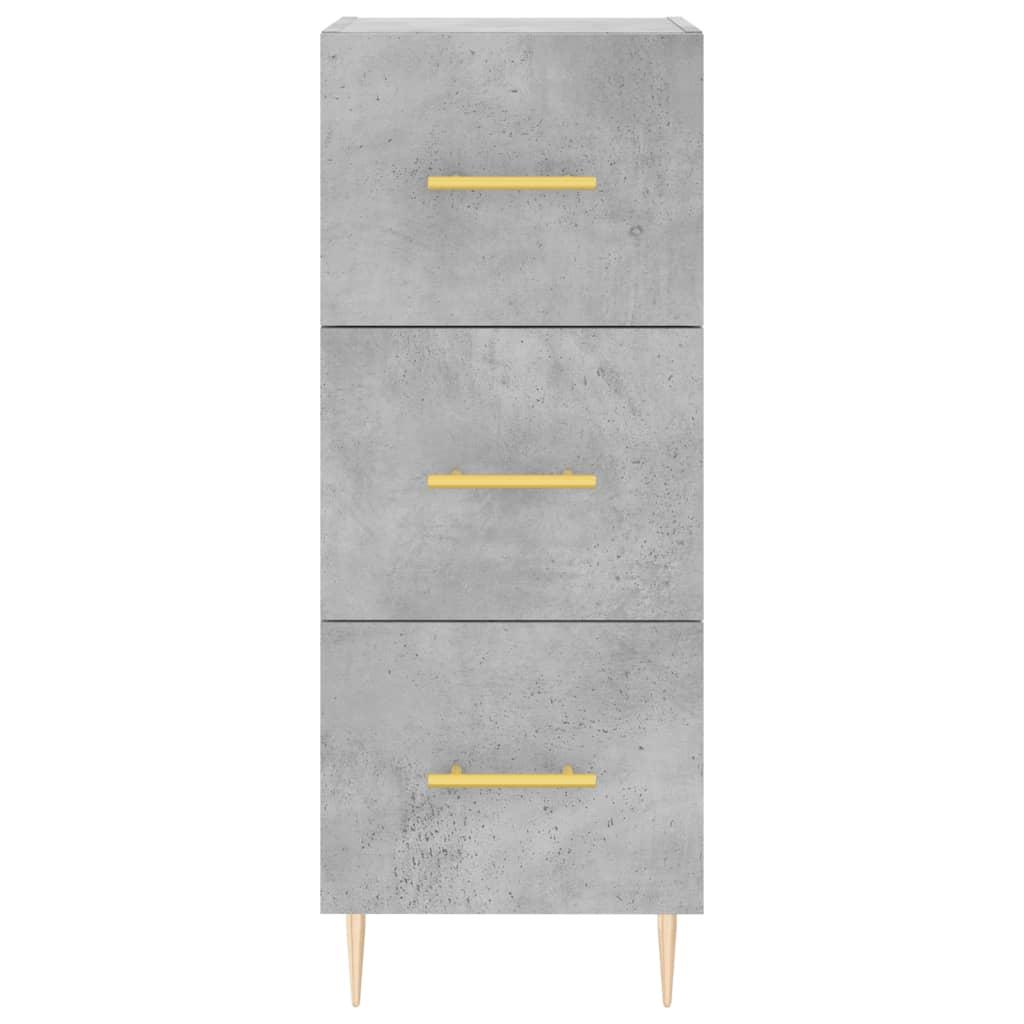 Skænk 34,5x34x90 cm konstrueret træ betongrå