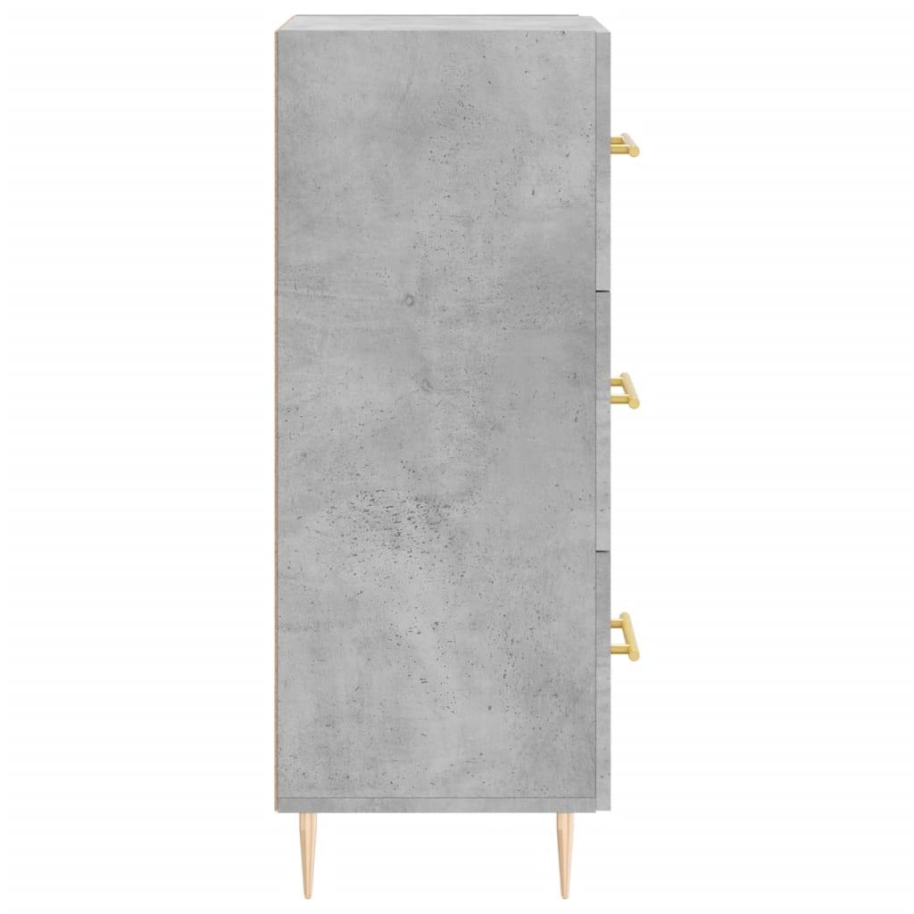 Skænk 34,5x34x90 cm konstrueret træ betongrå