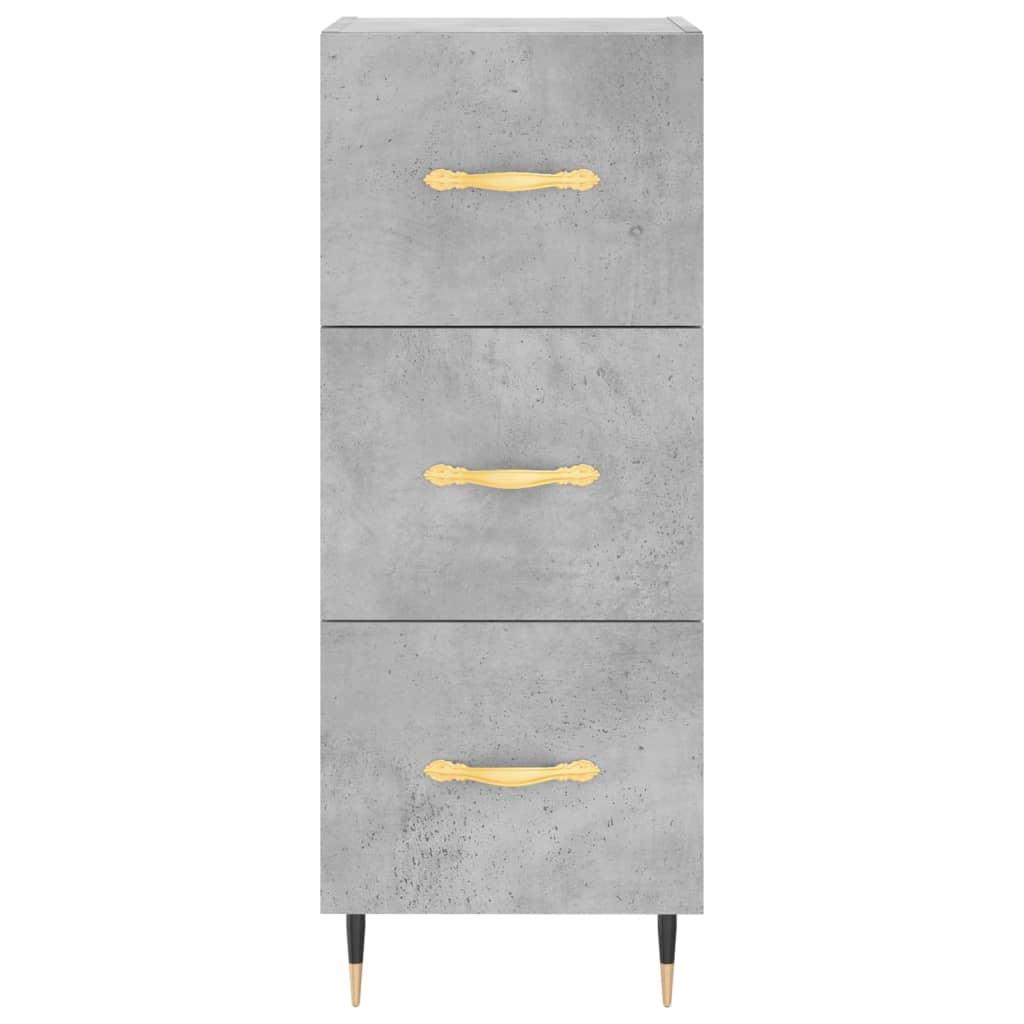 Skænk 34,5x34x90 cm konstrueret træ betongrå