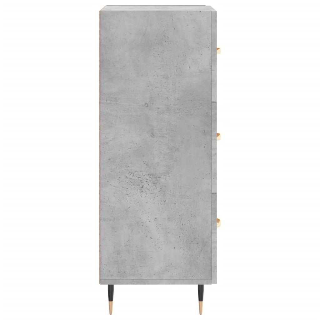 Skænk 34,5x34x90 cm konstrueret træ betongrå