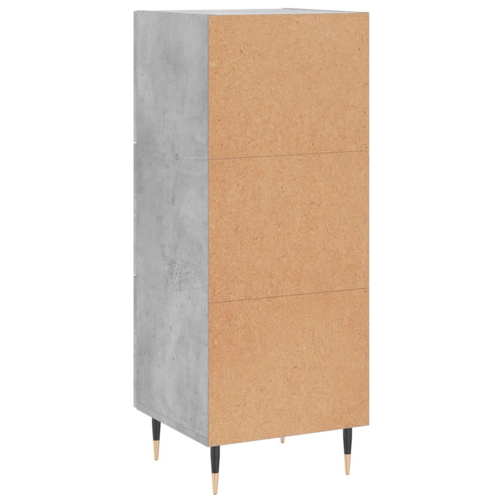 Skænk 34,5x34x90 cm konstrueret træ betongrå